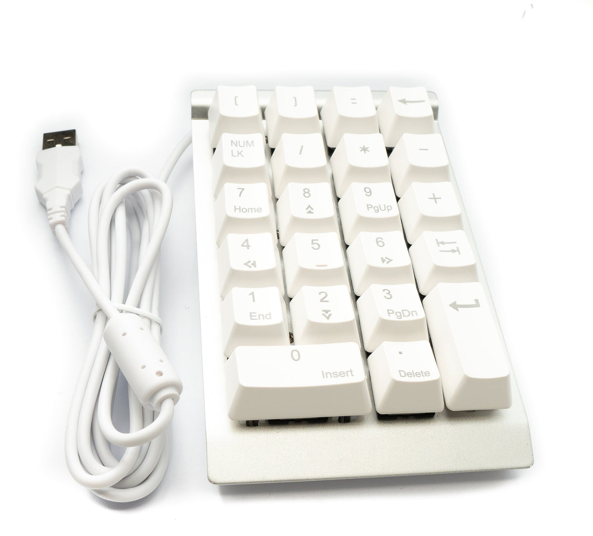 Numpad Ziffernblock 23 Tasten USB 2.0 Typ A mechanische Tastatur mit LED in Weiß | System-S