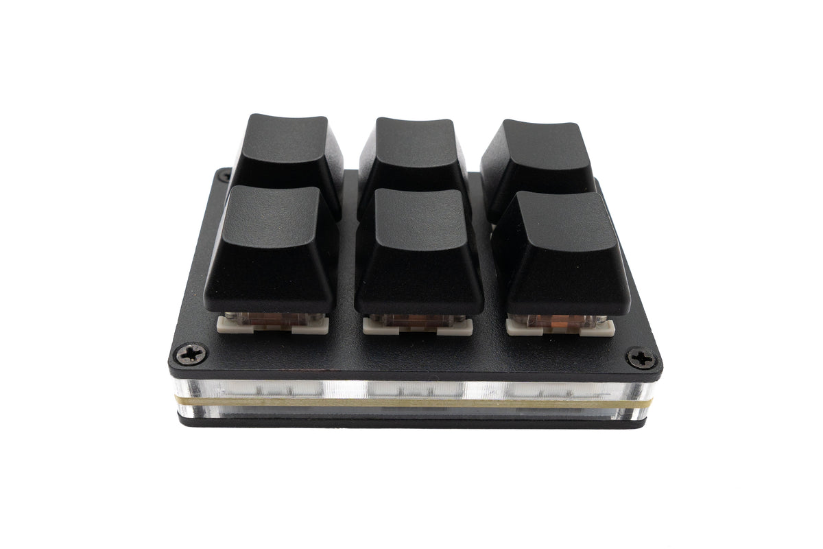 USB HID Mini Keypad 6 Tasten programmierbar mechanisch RGB LED PC Hotkeys Schwarz für osu!
