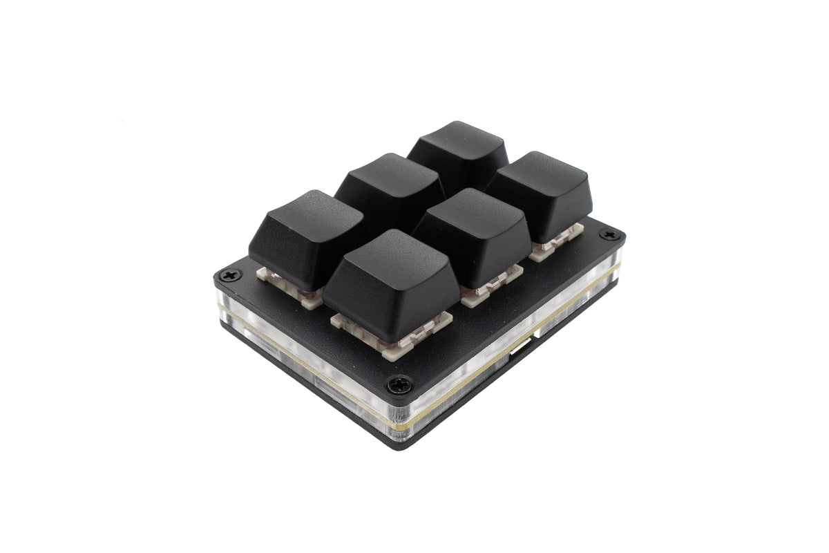 USB HID Mini Keypad 6 Tasten programmierbar mechanisch RGB LED PC Hotkeys Schwarz für osu!