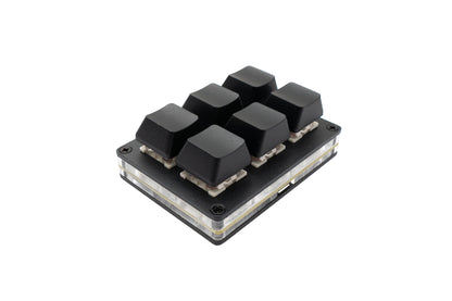 USB HID Mini Keypad 6 Tasten programmierbar mechanisch RGB LED PC Hotkeys Schwarz für osu!