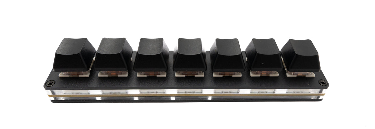 USB HID Mini Keypad 7 Tasten programmierbar mechanisch RGB LED PC Hotkeys Schwarz für osu!