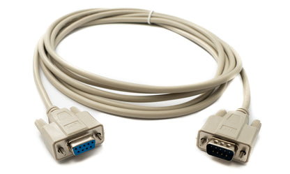SYSTEM-S D Sub cable 3 m 9 pin male to female RS232 DB9 in grey