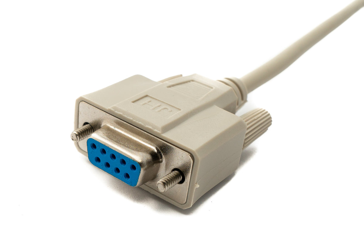 SYSTEM-S D Sub cable 3 m 9 pin male to female RS232 DB9 in grey