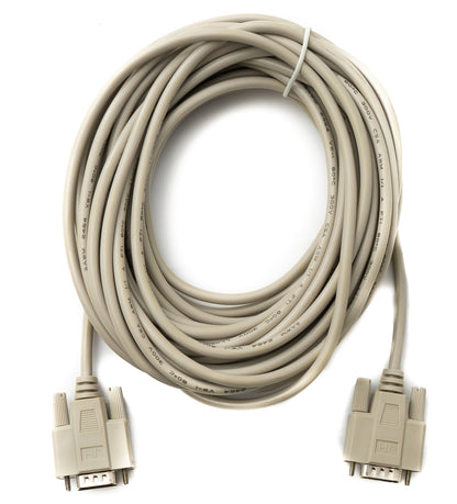 D Sub Kabel 10 m 9 Pin Stecker zu Stecker RS232 DB9 in Grau | System-S