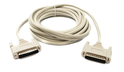 SYSTEM-S D Sub cable 5 m 25 pin male to male RS530 in grey