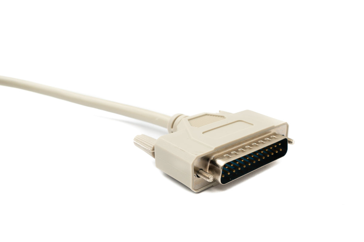 SYSTEM-S D Sub cable 5 m 25 pin male to male RS530 in grey