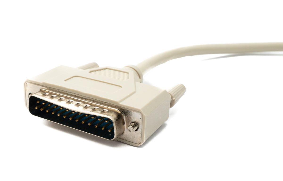 SYSTEM-S D Sub cable 5 m 25 pin male to male RS530 in grey