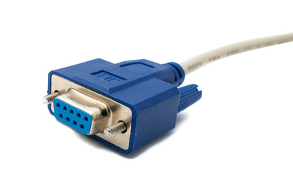 D Sub Nullmodem Kabel 3 m 9 Pin Stecker zu Stecker RS232 in Grau | System-S
