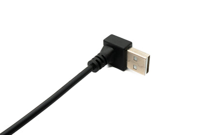 USB 2.0 Kabel 100 cm Typ A Stecker zu Buchse Schalter Winkel Down Angled | System-S