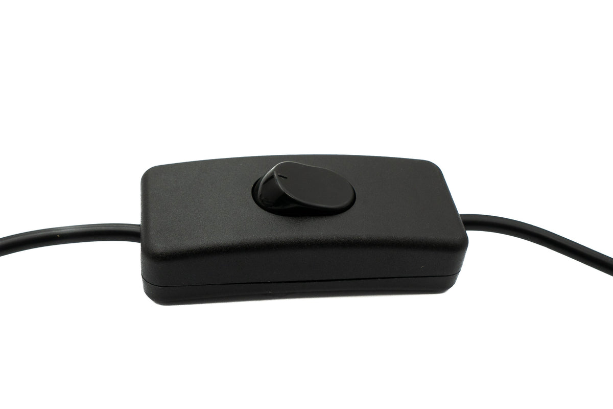 USB 2.0 Kabel 100 cm Typ A Stecker zu Buchse Schalter Winkel Left Angled | System-S