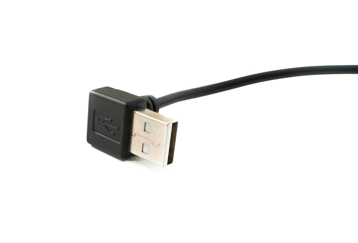 SYSTEM-S USB 2.0 cable 30 cm type A male to female switch angle up angled 