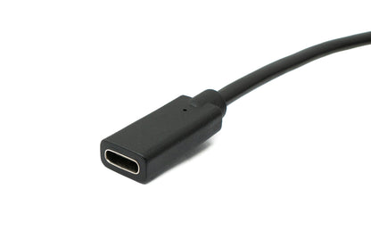 SYSTEM-S USB 3.1 cable 180 cm Type C female to 2.0 Micro B male spiral left angled