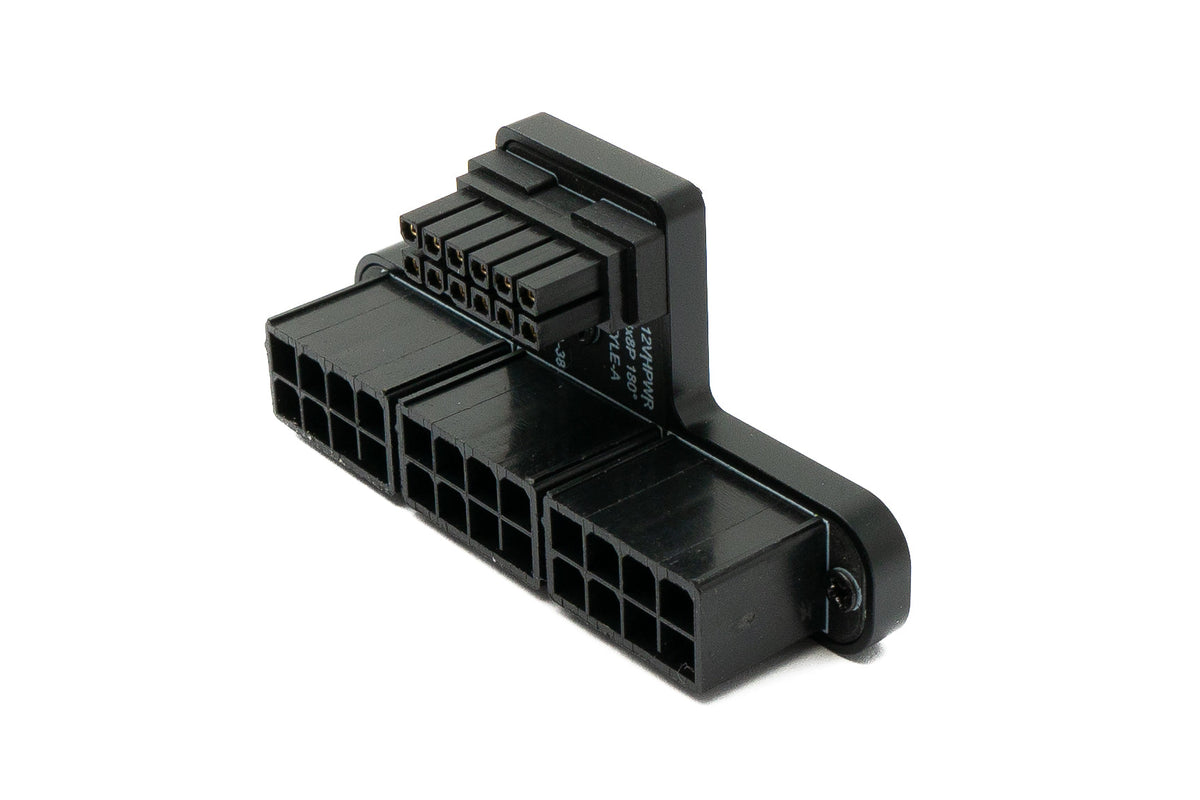 SYSTEM-S ATX3.0 Adapter PCI-E 5.0 12 Pin Female to 24 Pin Male Down Angled for RTX 5090Ti 4080