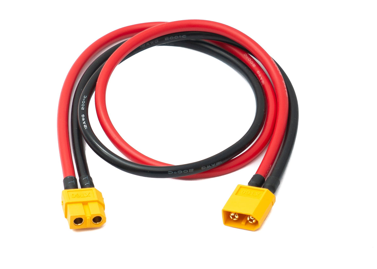 XT60 12AWG Kabel 50 cm Stecker zu Buchse Verlängerung für Solarpanel Solarmodul | System-S