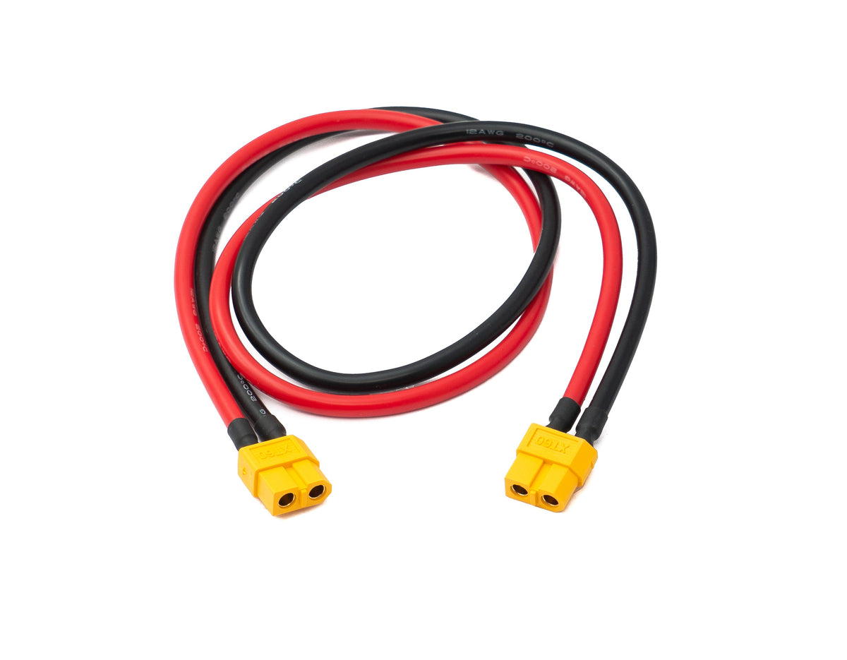 XT60 12AWG Kabel 50 cm Buchse zu Buchse Verlängerung für Solarpanel Solarmodul | System-S