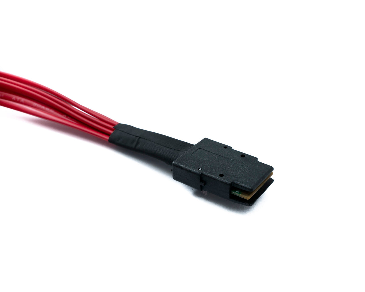 SFF-8087 Kabel 100 cm Mini SAS 36 Pin zu 4x SAS 29 Pin SFF-8482 für RAID Festplatte Motherboard | System-S