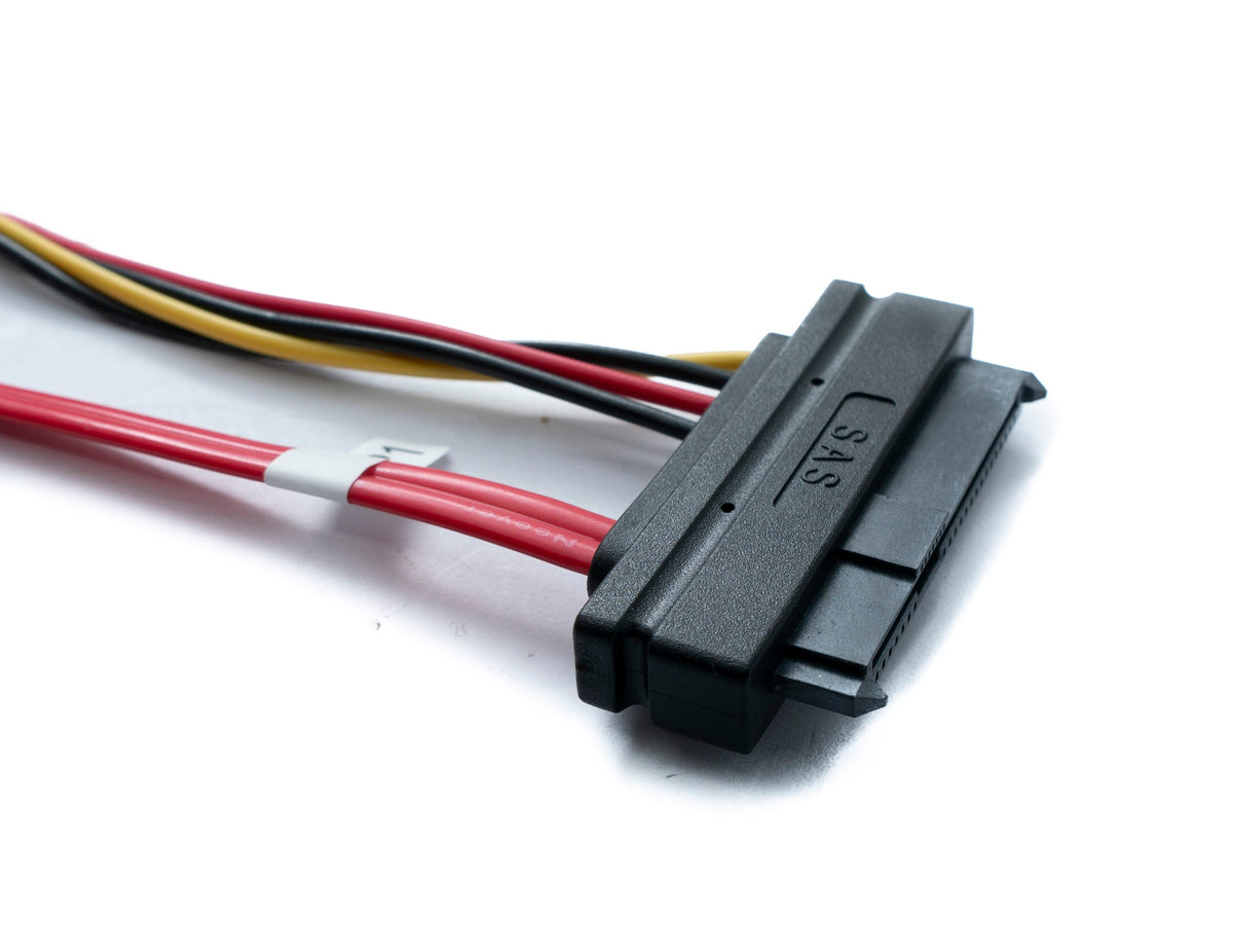 SFF-8087 Kabel 100 cm Mini SAS 36 Pin zu 4x SAS 29 Pin SFF-8482 für RAID Festplatte Motherboard | System-S