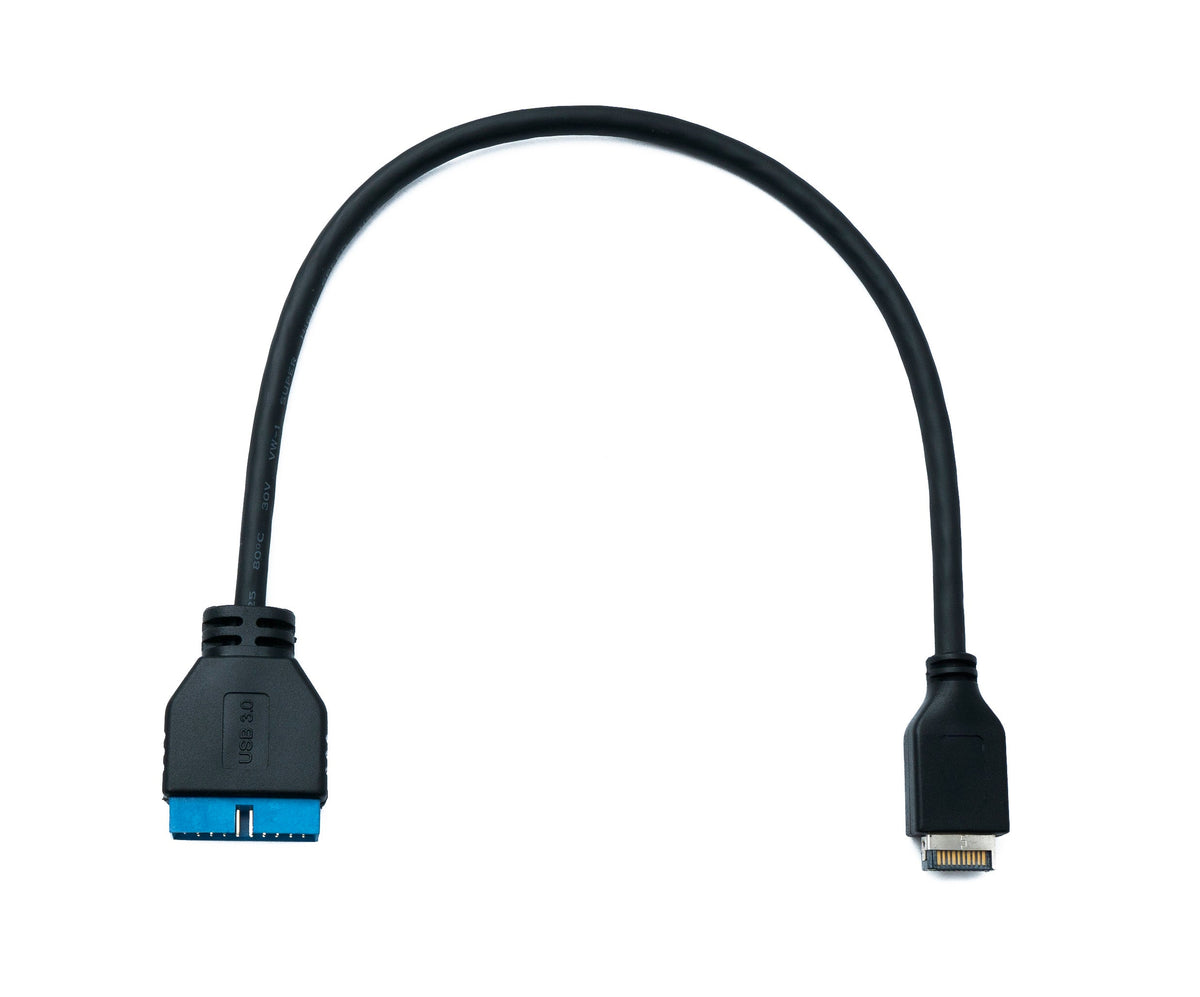 USB-C Type-E (Key-A) auf 20-Pin Mainboard-Adapterkabel – 30 cm | System-S