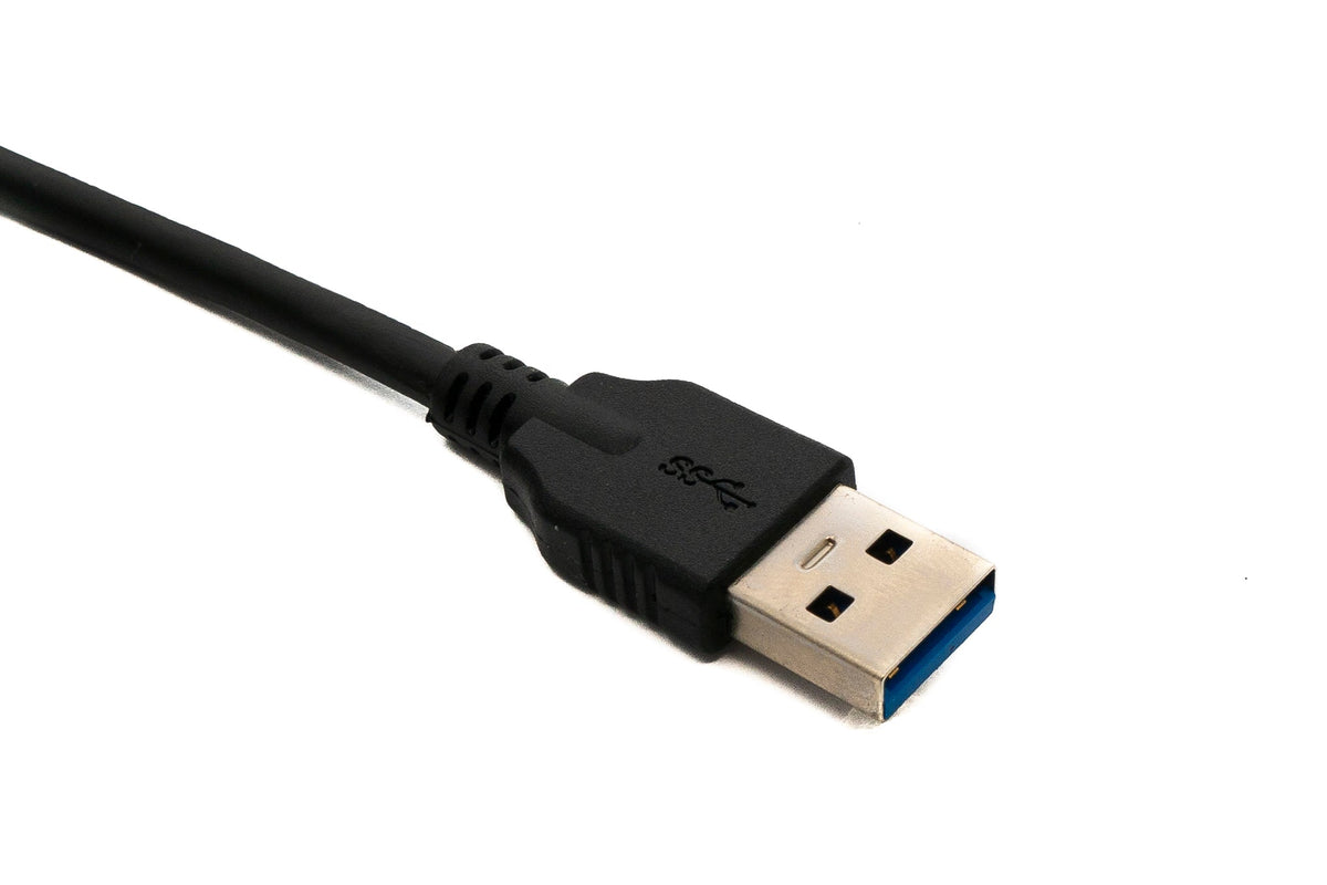 SYSTEM-S USB 3.1 cable 150 cm Type C male to 3.0 A male 5 Gbit/s 100W in black