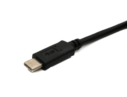 SYSTEM-S USB 3.1 cable 150 cm Type C male to 3.0 A male 5 Gbit/s 100W in black