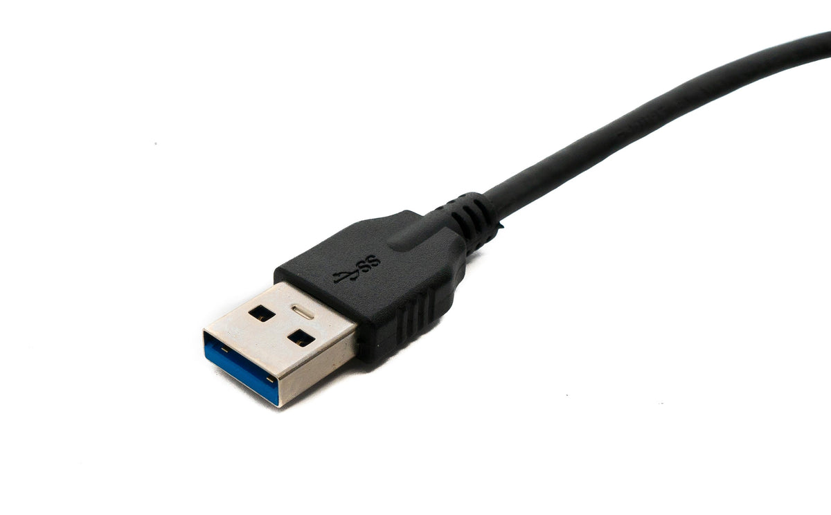 SYSTEM-S USB 3.1 cable 2 m Type C male to 3.0 A male 5 Gbit/s 100W in black