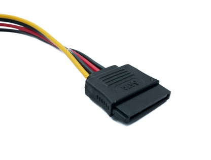 SYSTEM-S SATA cable 20 cm 15 pin male to female extension for SSD hard drive