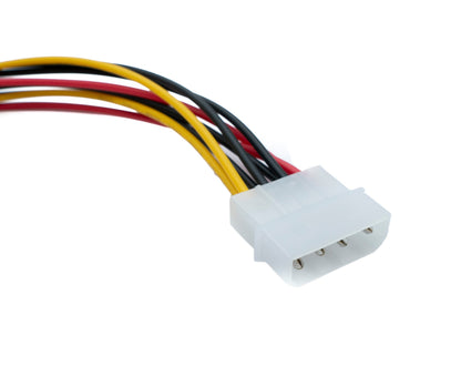 Y Molex Kabel 20 cm LP4 IDE 4Pin Stecker zu 2x Buchse Splitter | System-S