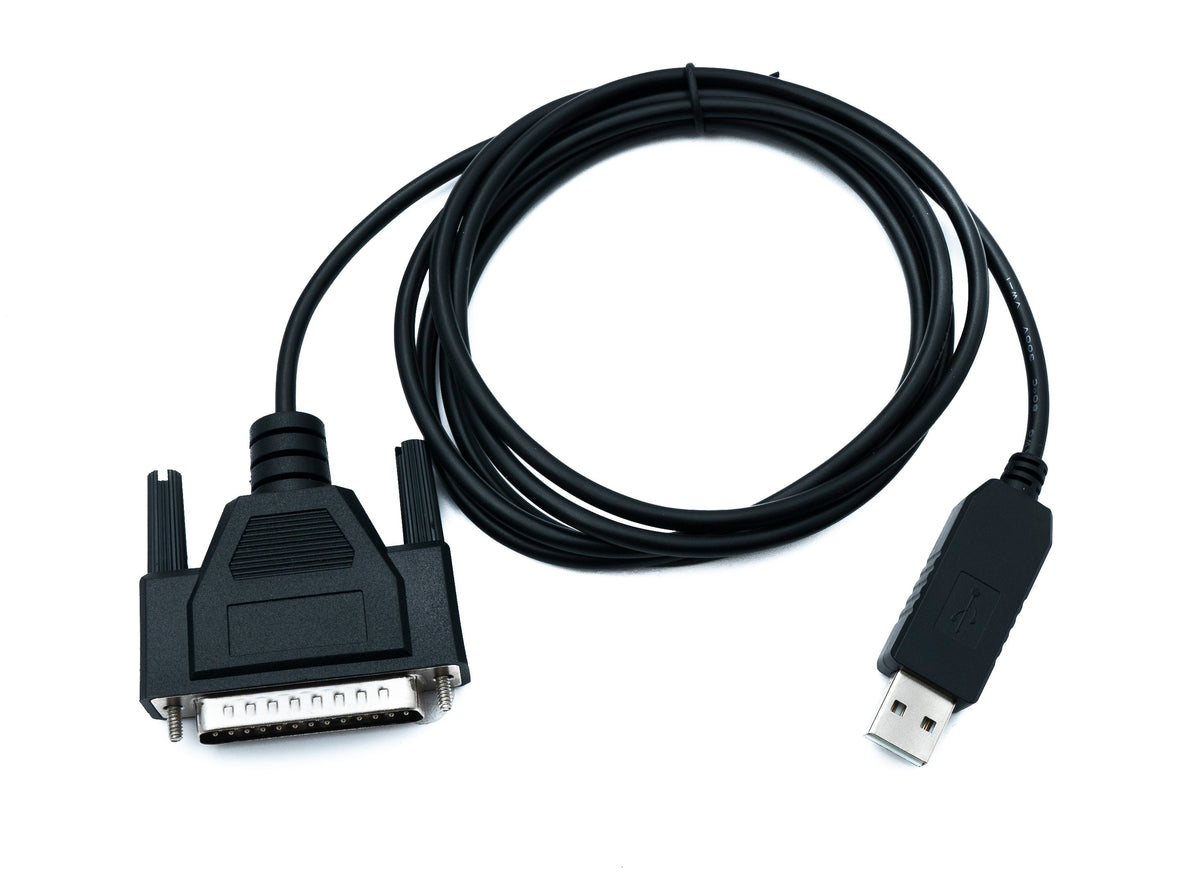 DB25 Kabel 180 cm RS232 IEEE 1248 Stecker zu USB 2.0 Typ A Stecker | System-S