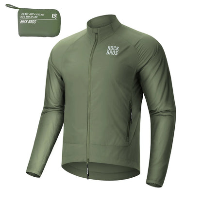 Winddichte Fahrradjacke, Leichte Atmungsaktive Schnelltrocknende Windbreaker, Faltbare