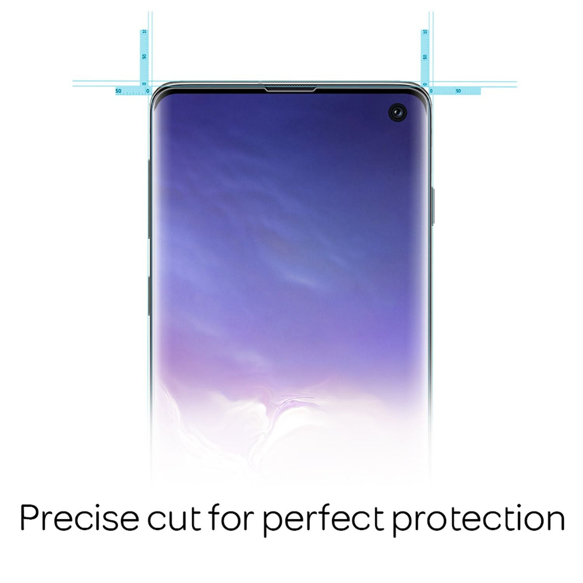NALIA (2-Pack) Schutzglas kompatibel mit Samsung Galaxy S10, 9H Full-Cover Screen Display Schutz, Handy Schutzfolie Bildschirm-Abdeckung Schutz-Film Protector Tempered Glass - Transparent Schwarz