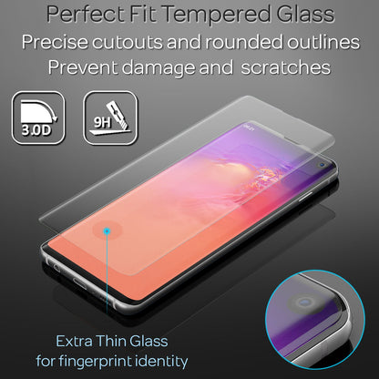 NALIA (2-Pack) Schutzglas kompatibel mit Samsung Galaxy S10, 9H Full-Cover Screen Display Schutz, Handy Schutzfolie Bildschirm-Abdeckung Schutz-Film Protector Tempered Glass - Transparent Schwarz