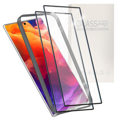 NALIA 2x Schutzglas für Samsung Galaxy S24 Ultra – Montagerahmen & 9H Full-Screen – ARMORGLASSX PRO (Glasfolie Transparent & Case-Friendly) – Marke aus Berlin