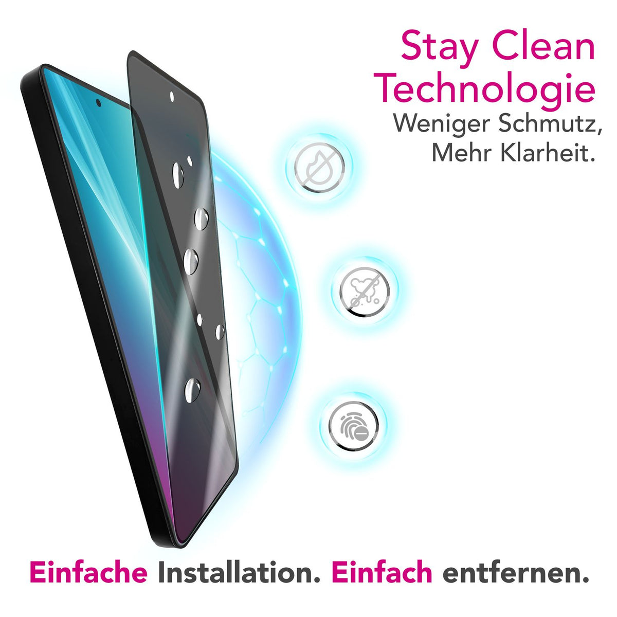 NALIA Blickschutzglas für Google Pixel 9a – Härte 9H & Robust – ANTISPYX (Privacy Full-Cover) – Marke aus Berlin