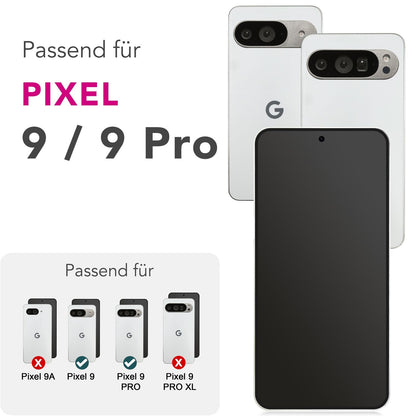 NALIA 2x Schutzglas für Google Pixel 9 / 9 Pro – Full-Screen Schutz 9H & Hüllenfreundlich – ARMORGLASSX (Display Glasfolie Transparent & 9H Härte) – Marke aus Berlin