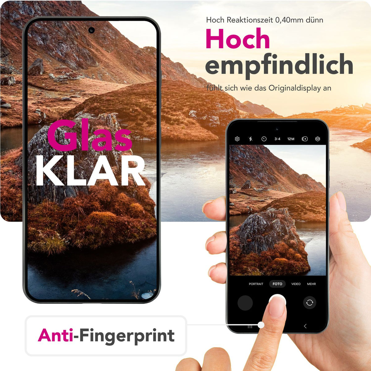 NALIA 2x Schutzglas für Samsung Galaxy A36 / A56 – Full-Screen Schutz 9H & Hüllenfreundlich – ARMORGLASSX (Display Glasfolie Transparent & 9H Härte) – Marke aus Berlin