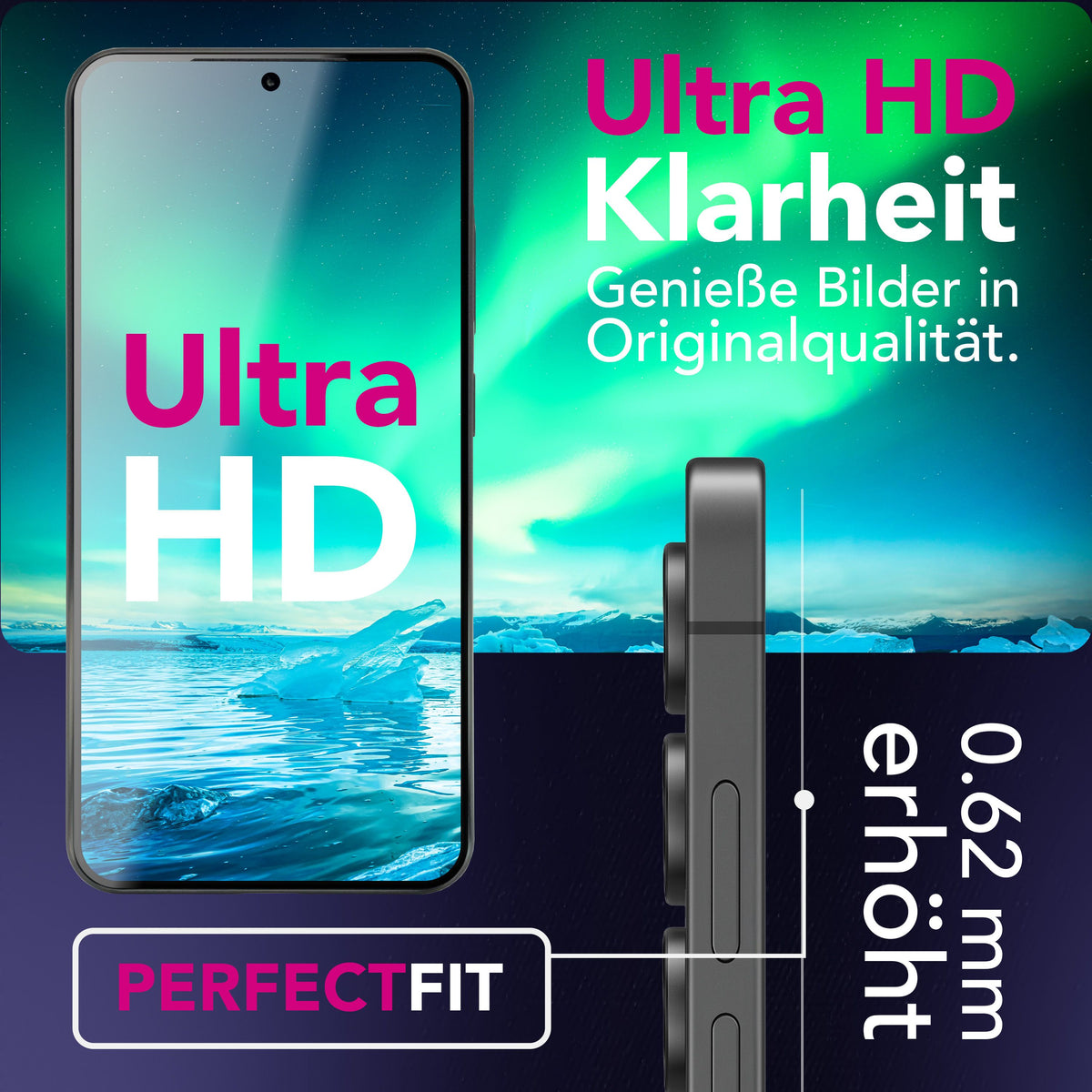 NALIA Blickschutzglas für Samsung Galaxy S25 FE – Härte 9H & Robust – ANTISPYX (Privacy Full-Cover) – Marke aus Berlin