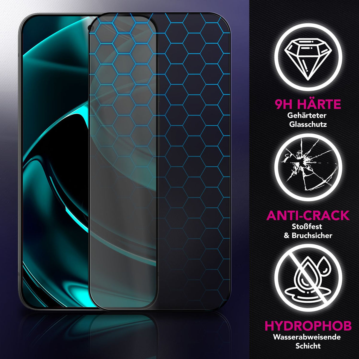 NALIA Blickschutzglas für Google Pixel 10 Pro XL – Härte 9H & Robust – ANTISPYX (Privacy Full-Cover) – Marke aus Berlin