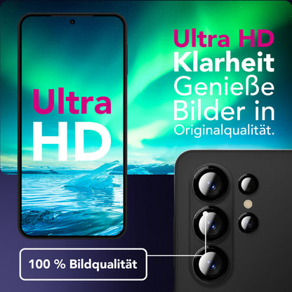 NALIA Glas Kameraschutzringe für Samsung Galaxy S26 Ultra – Linsenschutz & Case Friendly – FOCUS.PRO CLX (9H Härtegrad & Montagerahmen) – Marke aus Berlin