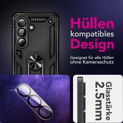 NALIA 2x Kameraschutzglas für Samsung Galaxy S26 – Linsenschutz 9H & Case-Friendly – FOCUS.X2 MAX (HD-Echtglas Transparent) – Marke aus Berlin