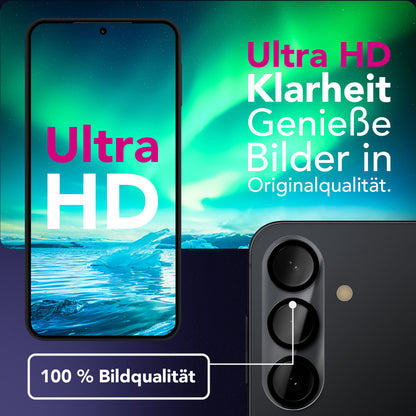 NALIA 2x Kameraschutzglas für Samsung Galaxy S26 – Linsenschutz 9H & Case-Friendly – FOCUS.X2 MAX (HD-Echtglas Transparent) – Marke aus Berlin