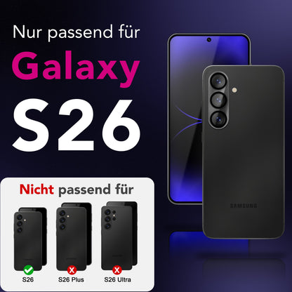 NALIA 2x Kameraschutzglas für Samsung Galaxy S26 – Linsenschutz 9H & Case-Friendly – FOCUS.X2 MAX (HD-Echtglas Transparent) – Marke aus Berlin
