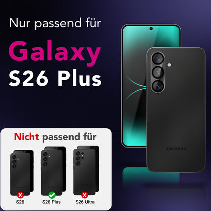 NALIA 2x Kameraschutzglas für Samsung Galaxy S26 Plus – Linsenschutz 9H & Case-Friendly – FOCUS.X2 MAX (HD-Echtglas Transparent) – Marke aus Berlin