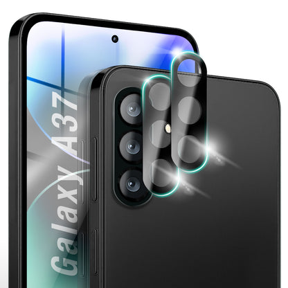 NALIA 2x Kameraschutzglas für Samsung Galaxy A37 – Linsenschutz 9H & Case-Friendly – FOCUS.X2 MAX (HD-Echtglas Transparent) – Marke aus Berlin