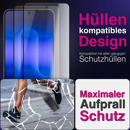 NALIA 2x Schutzglas für Samsung Galaxy S26 – Full-Screen Schutz 9H & Hüllenfreundlich – ARMORGLASSX (Display Glasfolie Transparent & 9H Härte) – Marke aus Berlin