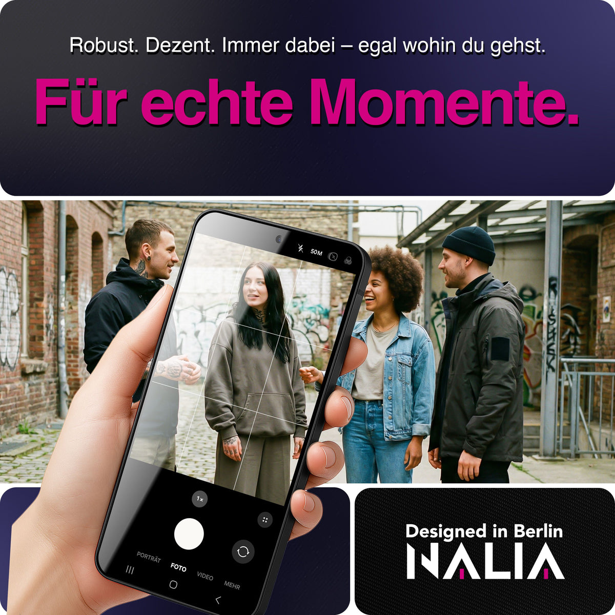 NALIA 2x Schutzglas für Samsung Galaxy S26 – Full-Screen Schutz 9H & Hüllenfreundlich – ARMORGLASSX (Display Glasfolie Transparent & 9H Härte) – Marke aus Berlin