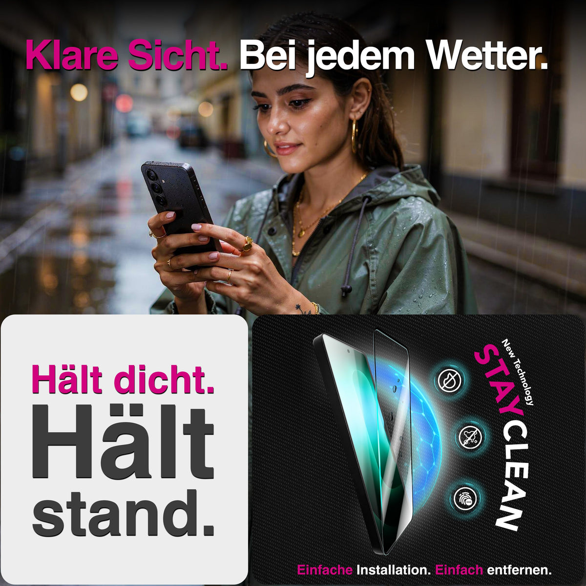 NALIA 2x Schutzglas für Samsung Galaxy S26 Plus – Full-Screen Schutz 9H & Hüllenfreundlich – ARMORGLASSX (Display Glasfolie Transparent & 9H Härte) – Marke aus Berlin