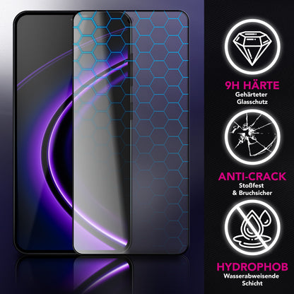 NALIA 2x Schutzglas für Samsung Galaxy A57 – Full-Screen Schutz 9H & Hüllenfreundlich – ARMORGLASSX (Display Glasfolie Transparent & 9H Härte) – Marke aus Berlin