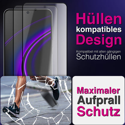 NALIA 2x Schutzglas für Samsung Galaxy A57 – Full-Screen Schutz 9H & Hüllenfreundlich – ARMORGLASSX (Display Glasfolie Transparent & 9H Härte) – Marke aus Berlin