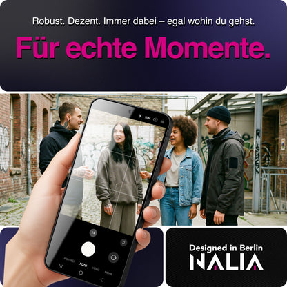 NALIA 2x Schutzglas für Samsung Galaxy A57 – Full-Screen Schutz 9H & Hüllenfreundlich – ARMORGLASSX (Display Glasfolie Transparent & 9H Härte) – Marke aus Berlin