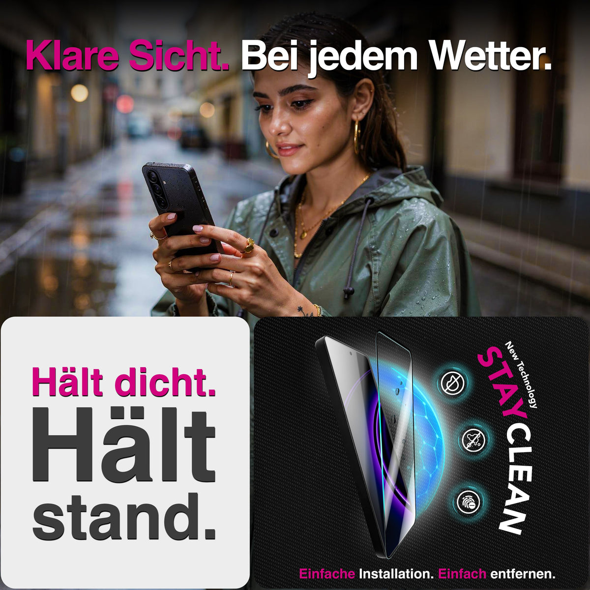 NALIA 2x Schutzglas für Samsung Galaxy A57 – Full-Screen Schutz 9H & Hüllenfreundlich – ARMORGLASSX (Display Glasfolie Transparent & 9H Härte) – Marke aus Berlin